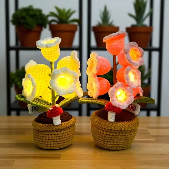 Crochet Lily of the Valley Night Light