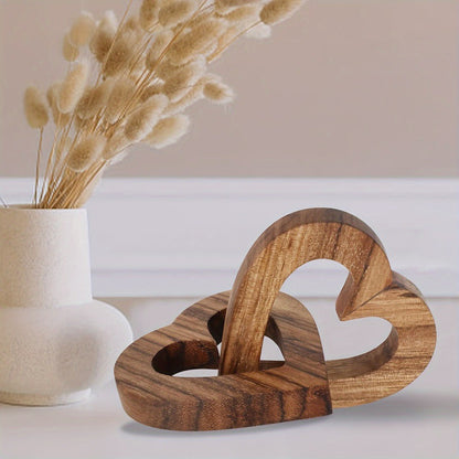Interlocking Wooden Heart
